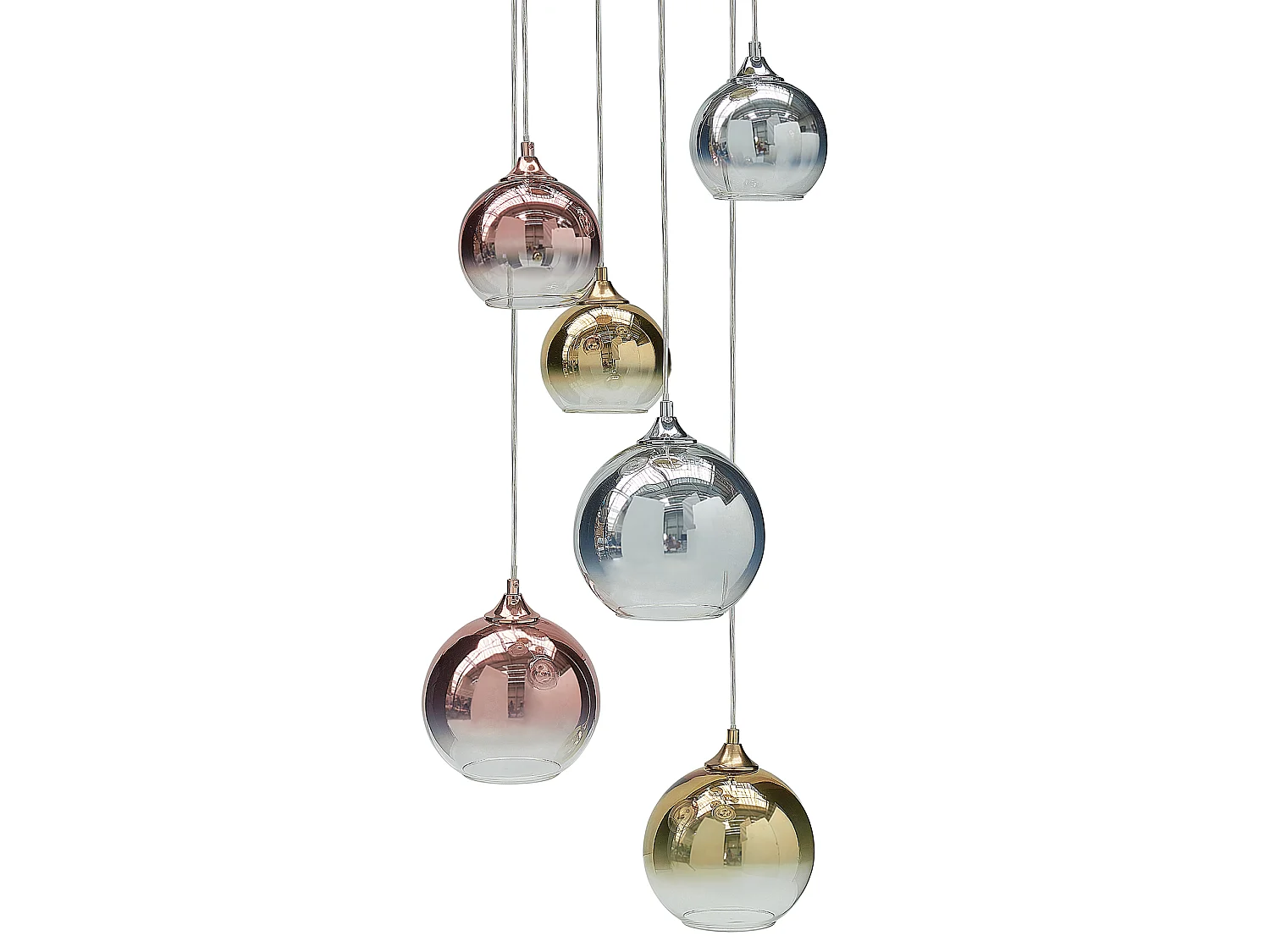 Lampe suspension TOOMA Verre Laiton