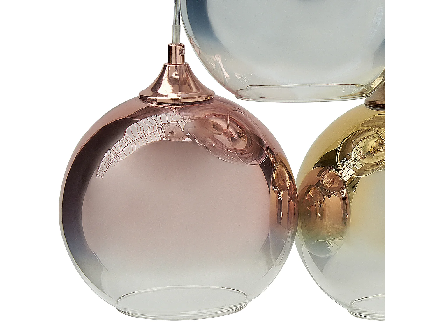 Lampe suspension TOOMA Verre Laiton