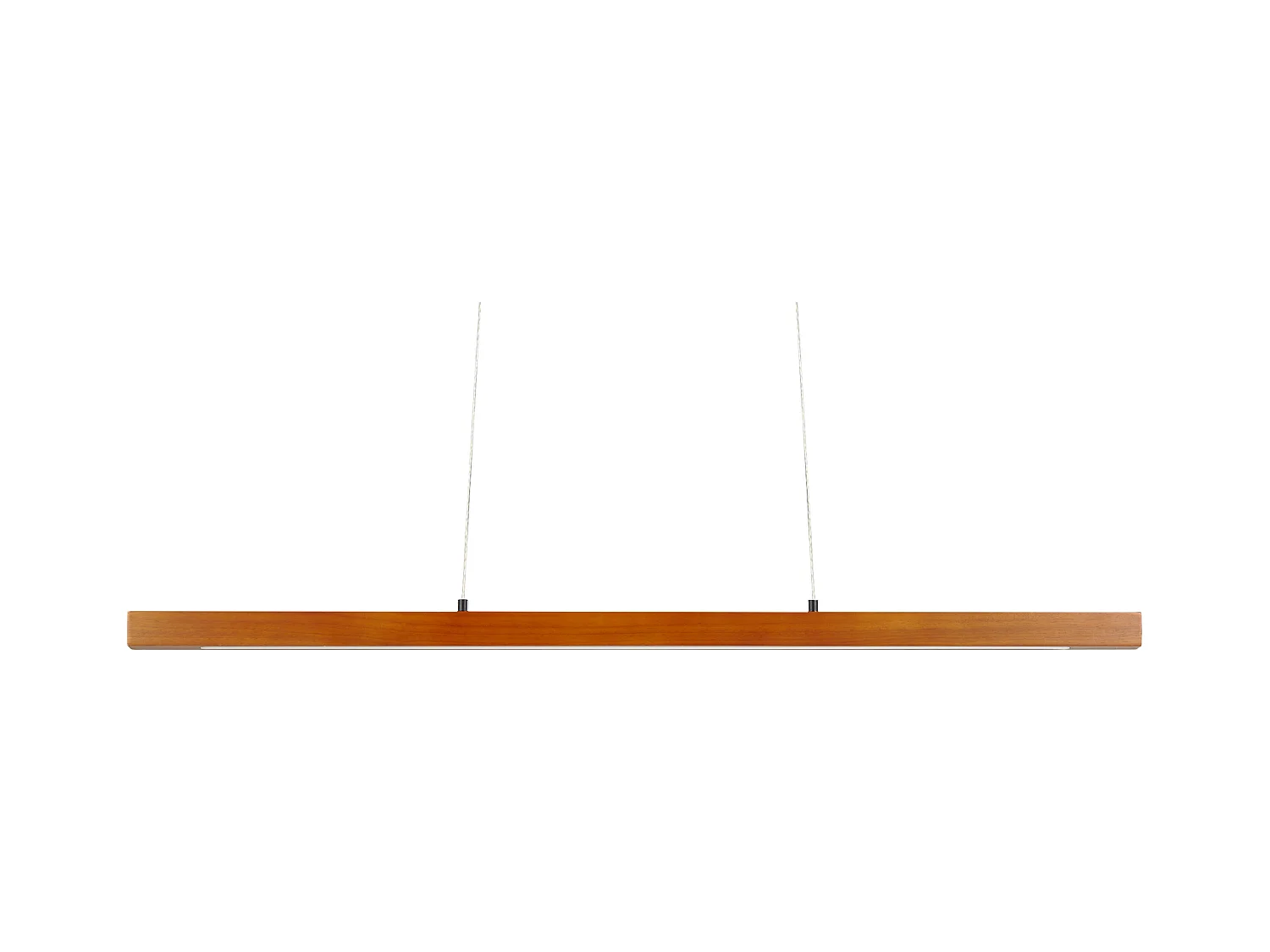 Lampe LED suspendue STEWARTS Avec variateur Bois de chêne Marron foncé