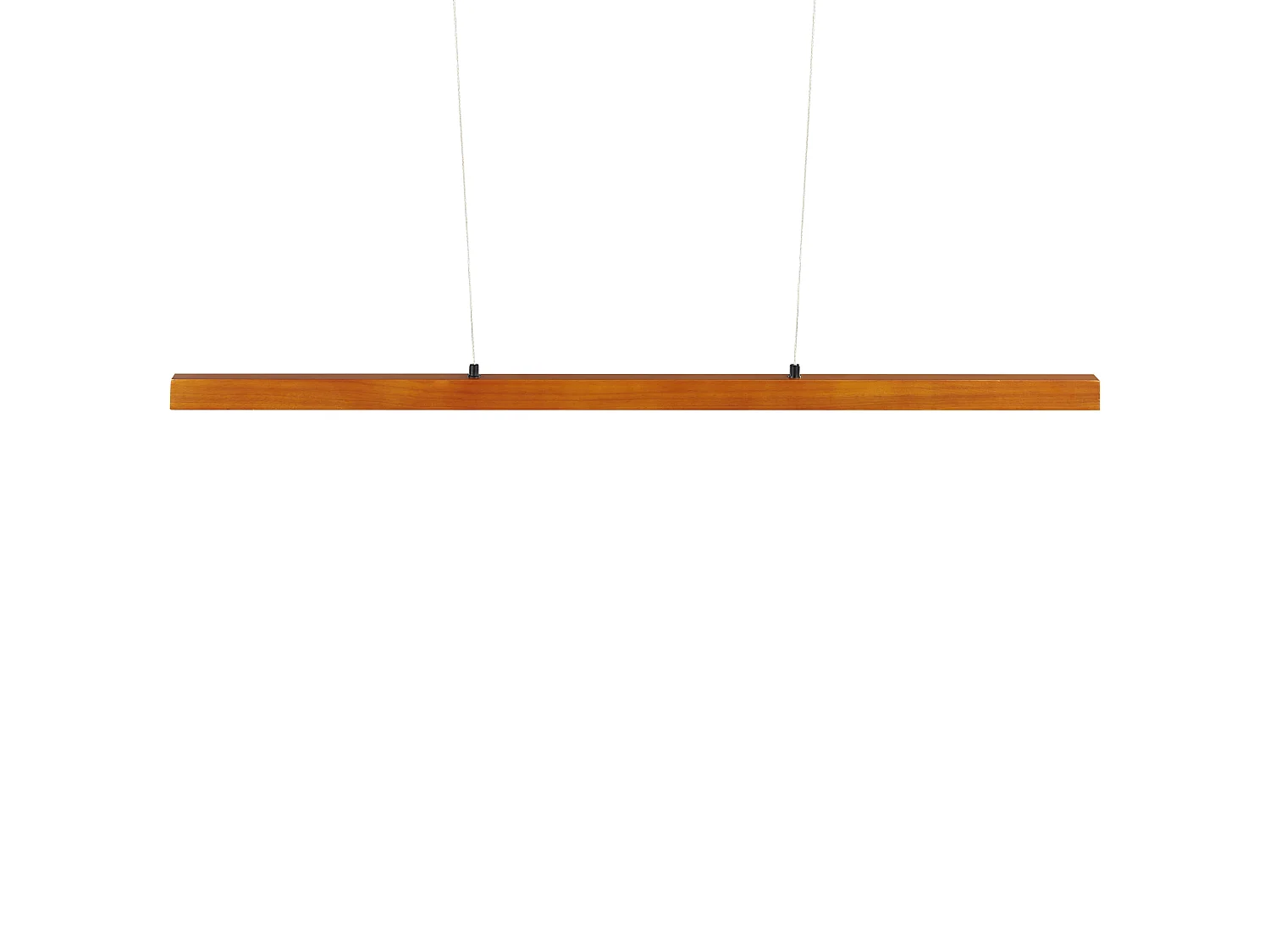Lampe LED suspendue STEWARTS Avec variateur Bois de chêne Marron foncé