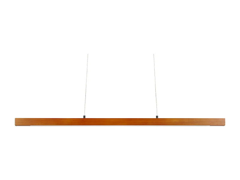 Lampe LED suspendue STEWARTS Avec variateur Bois de chêne Marron foncé