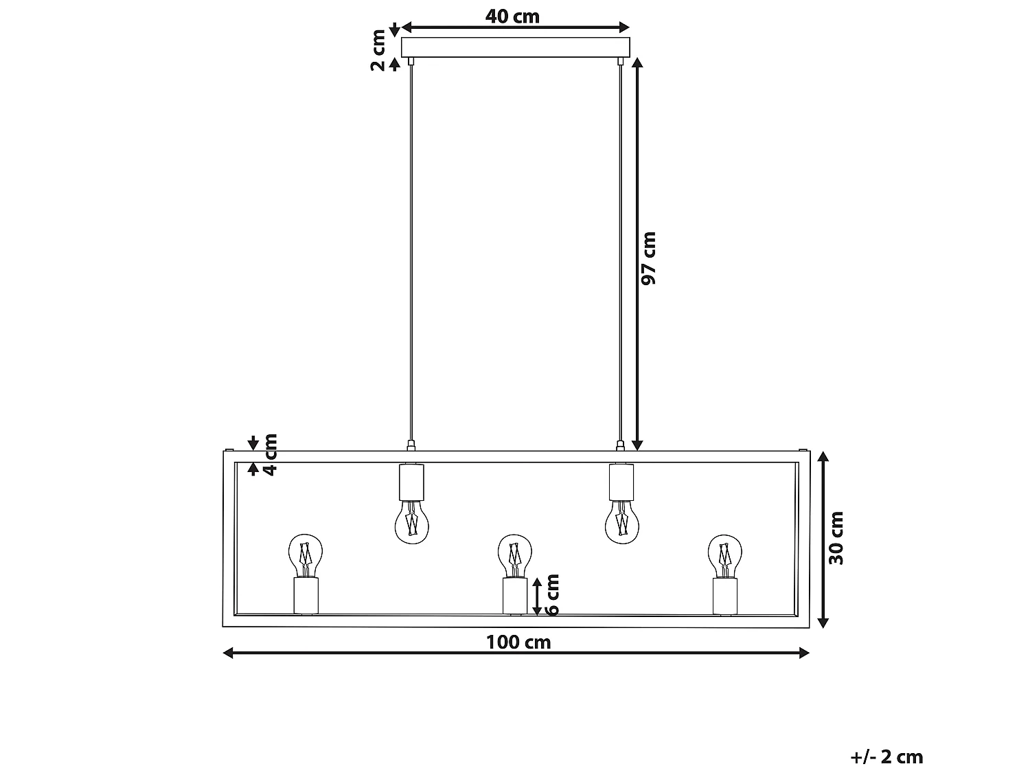 Lampe suspension BAYAS Métal Laiton