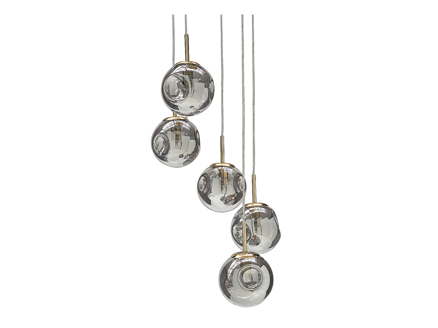 Lampe suspension RALFES Verre Laiton