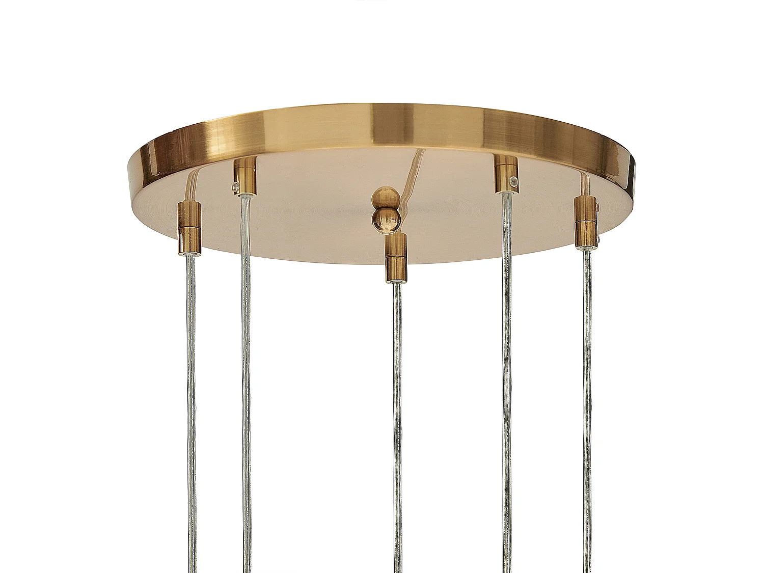 Hanglamp RALFES Glas Messing