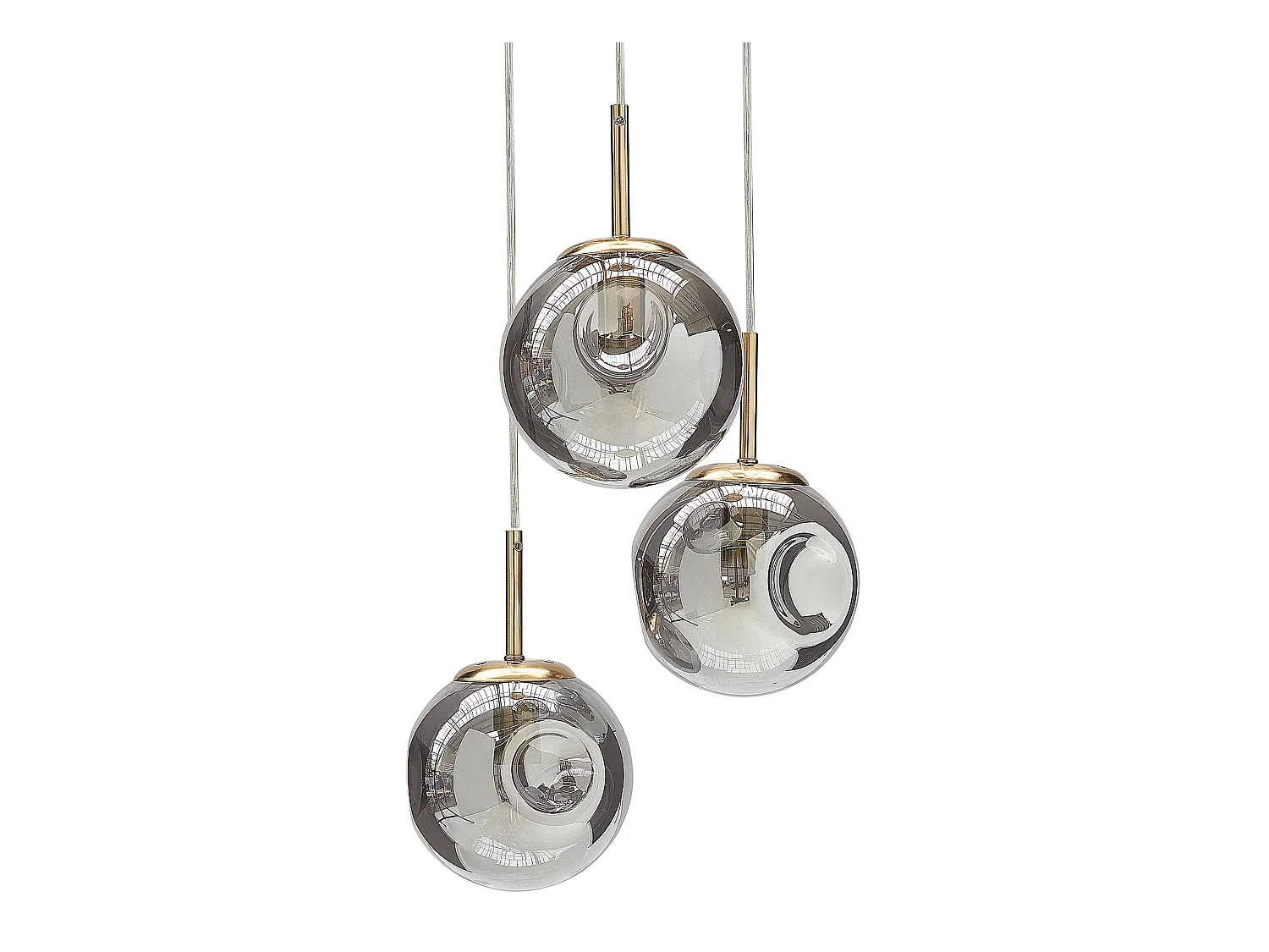 Lampe suspension RALFES Verre Laiton