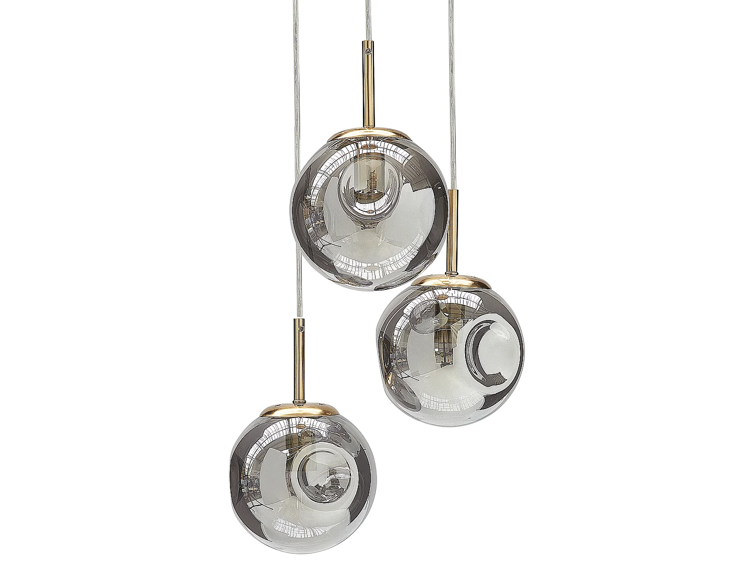 Lampe suspension RALFES Verre Laiton