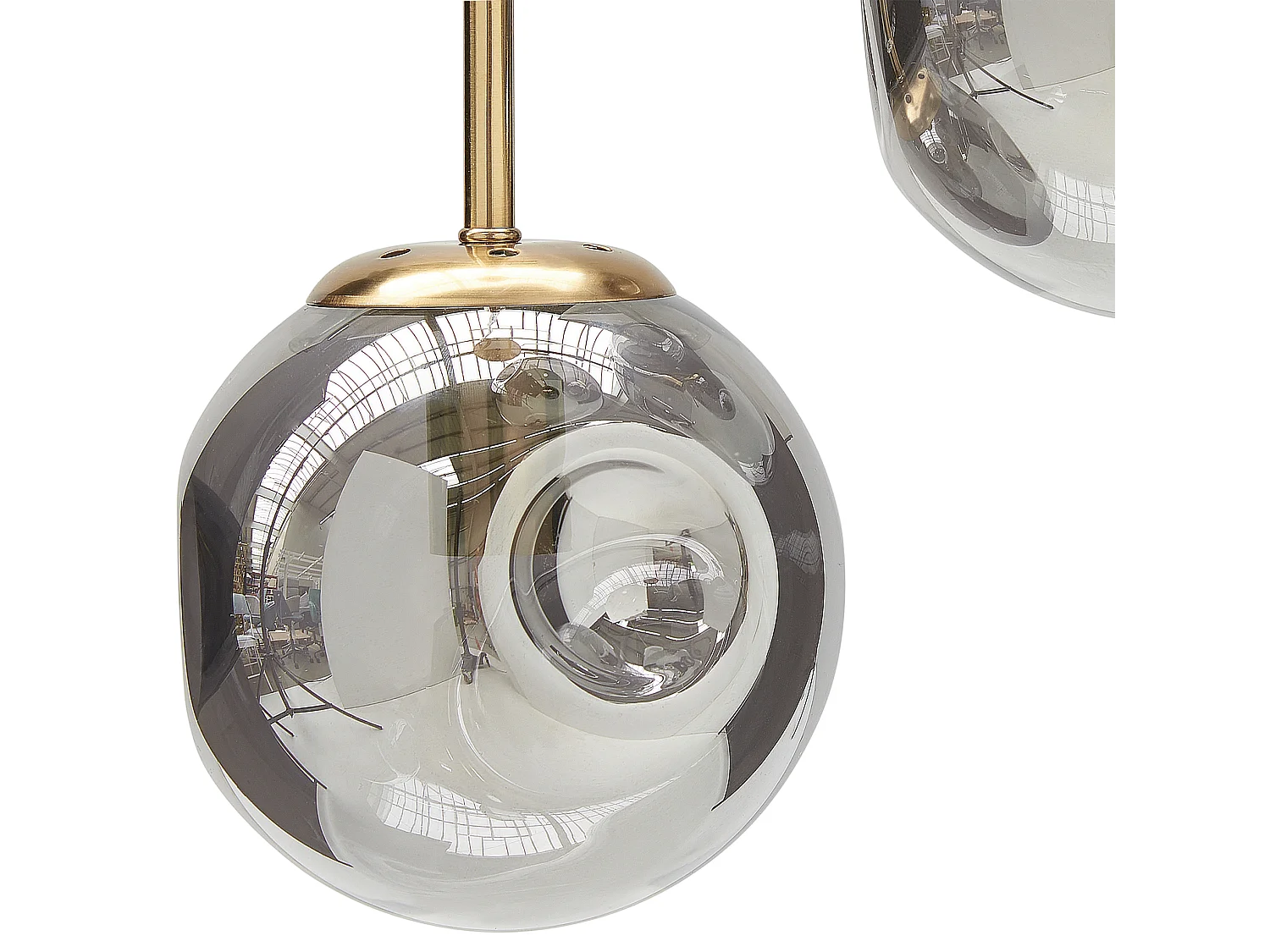 Lampe suspension RALFES Verre Laiton