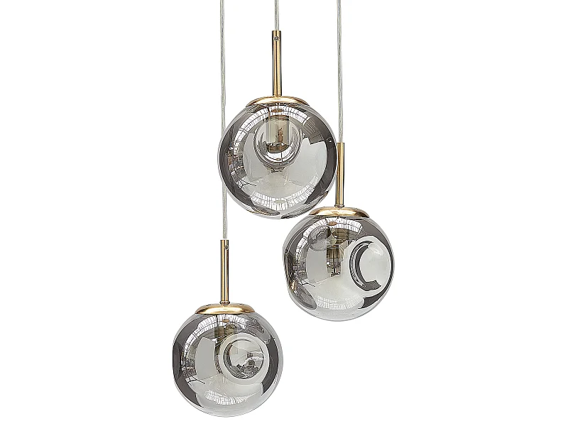 Lampe suspension RALFES Verre Laiton