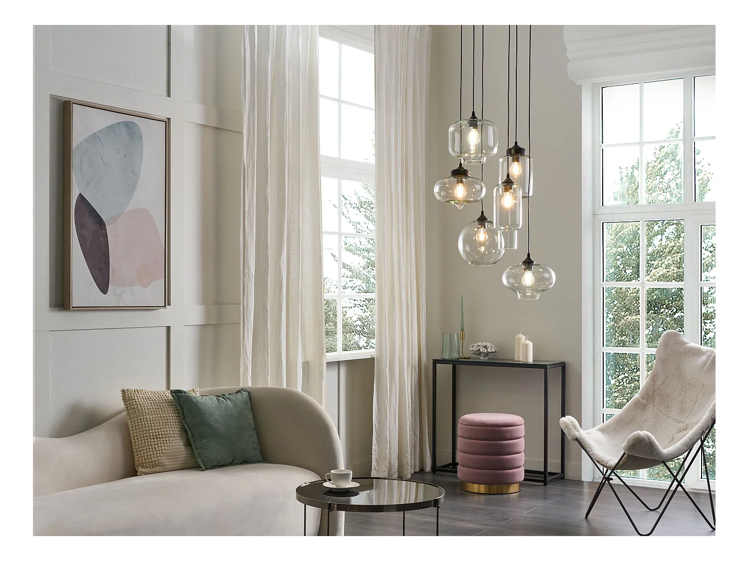 Hanglamp BEMBOKA Glas Transparant