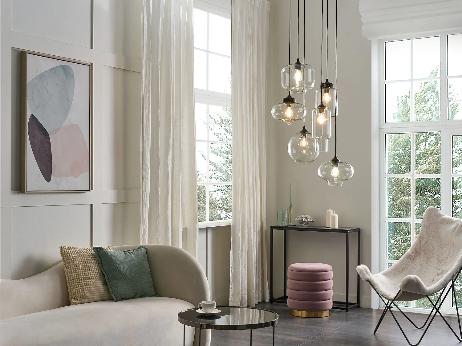 Lampe suspension BEMBOKA Verre Transparent