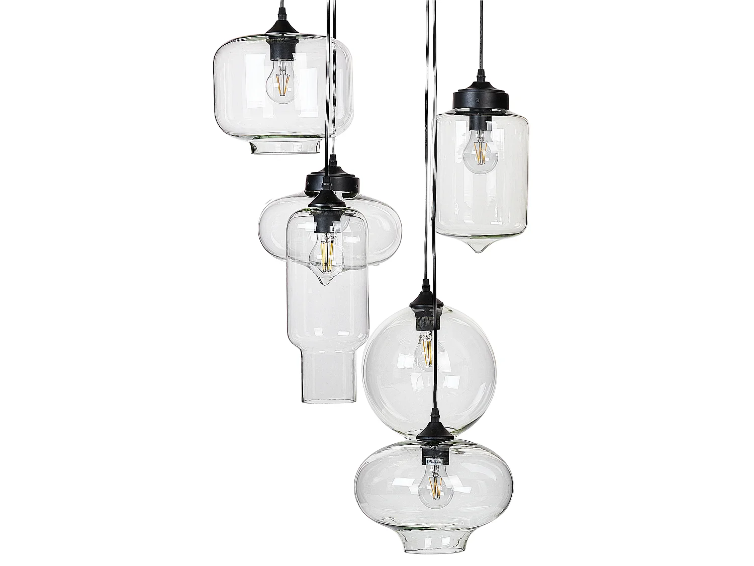 Lampe suspension BEMBOKA Verre Transparent