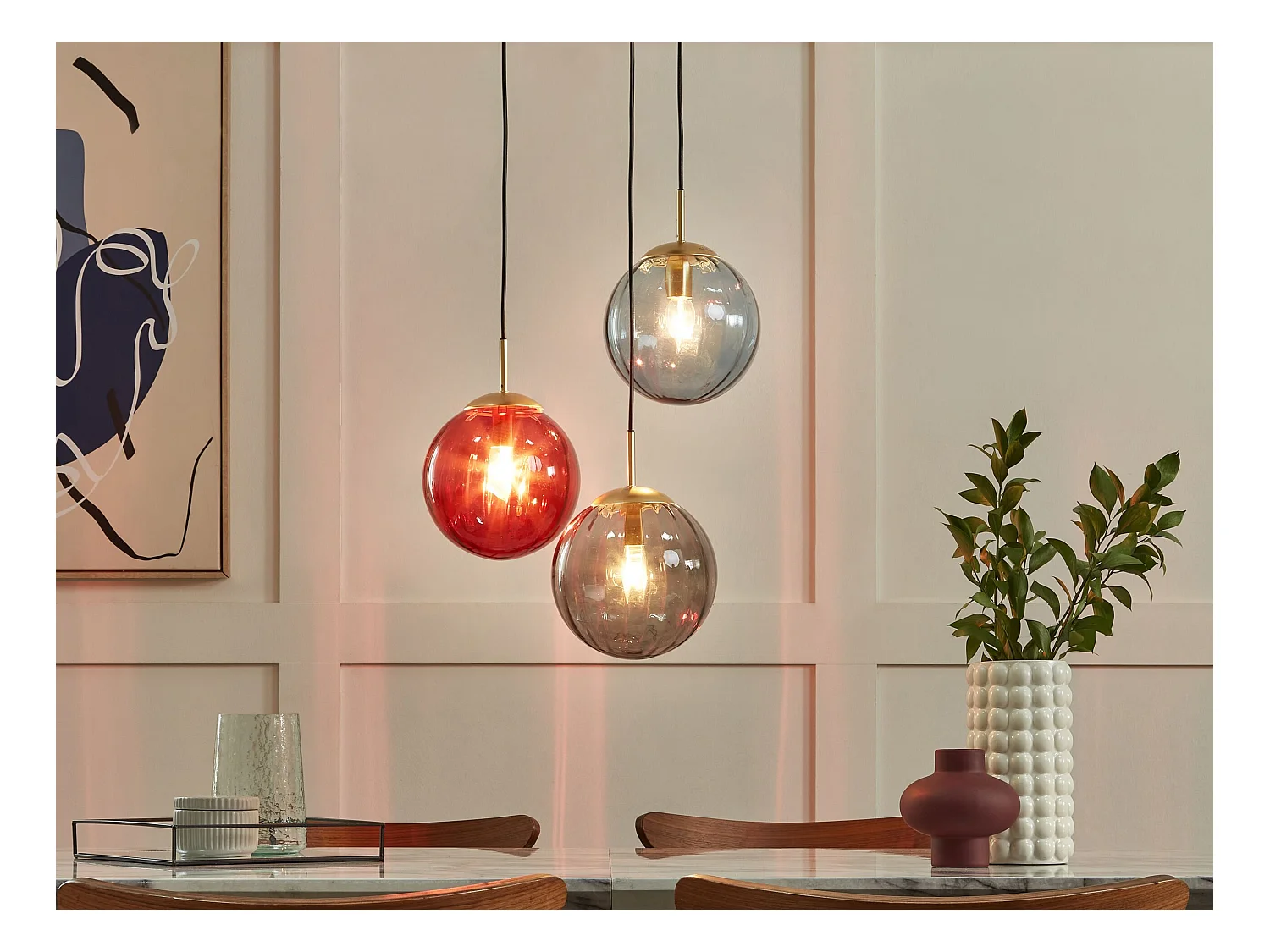 Lampe suspension KANGAROO Métal Multicolore