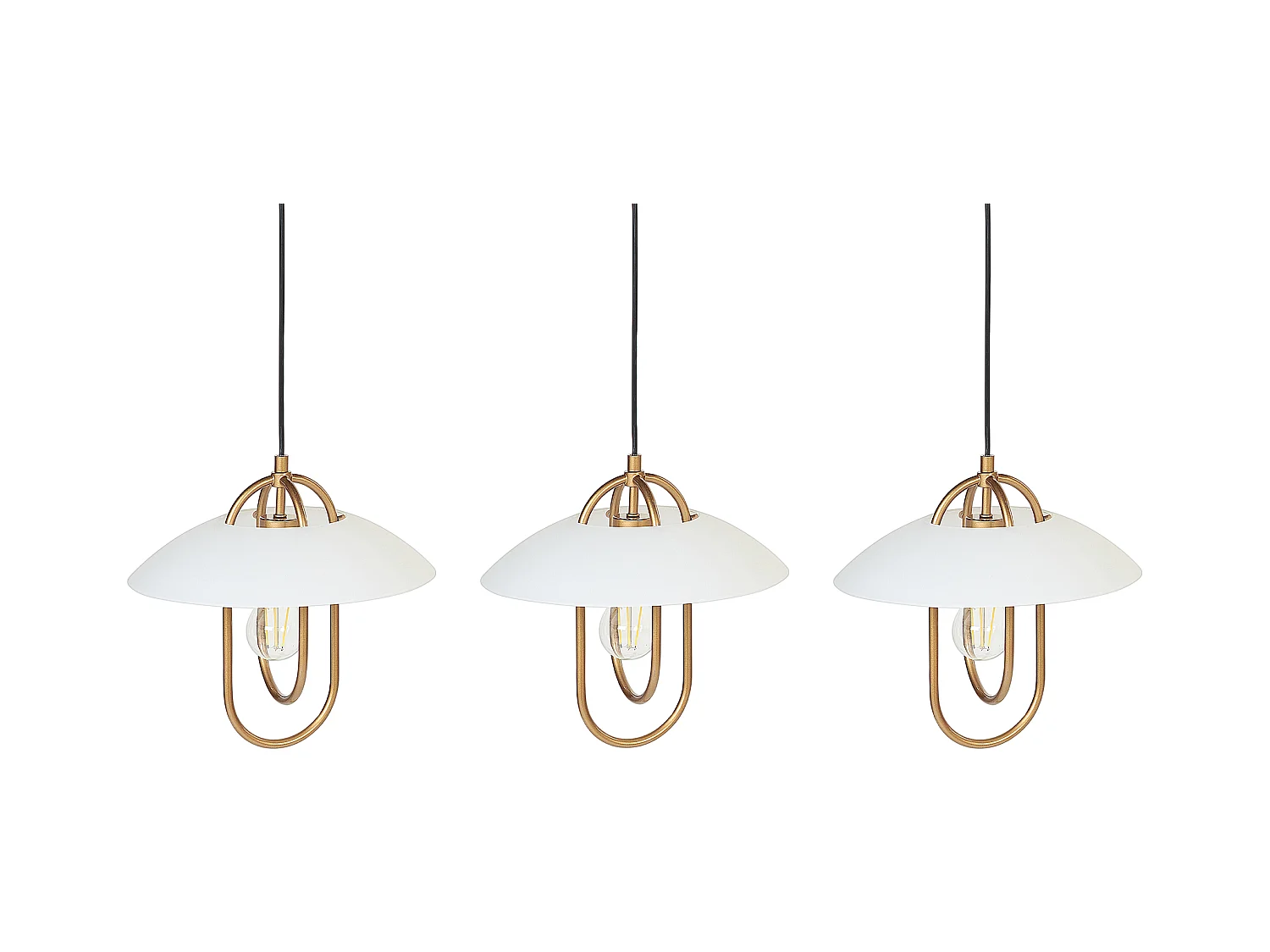 Lampe suspension NATTAI Métal Blanc