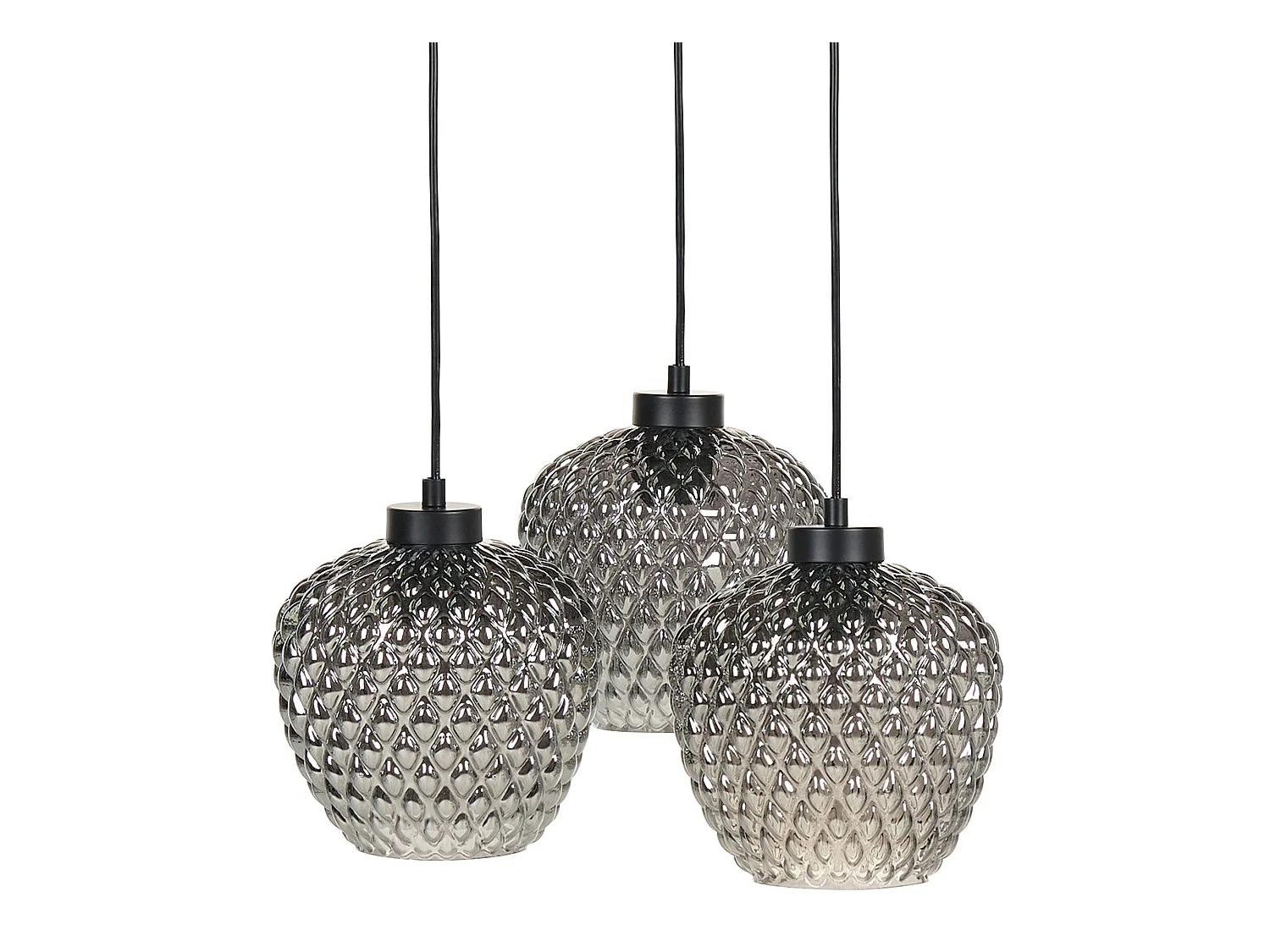 Lampe suspension SHERRY Verre Gris