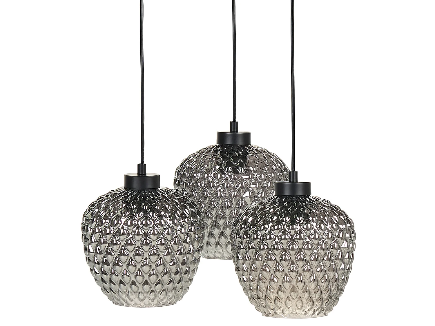Lampe suspension SHERRY Verre Gris