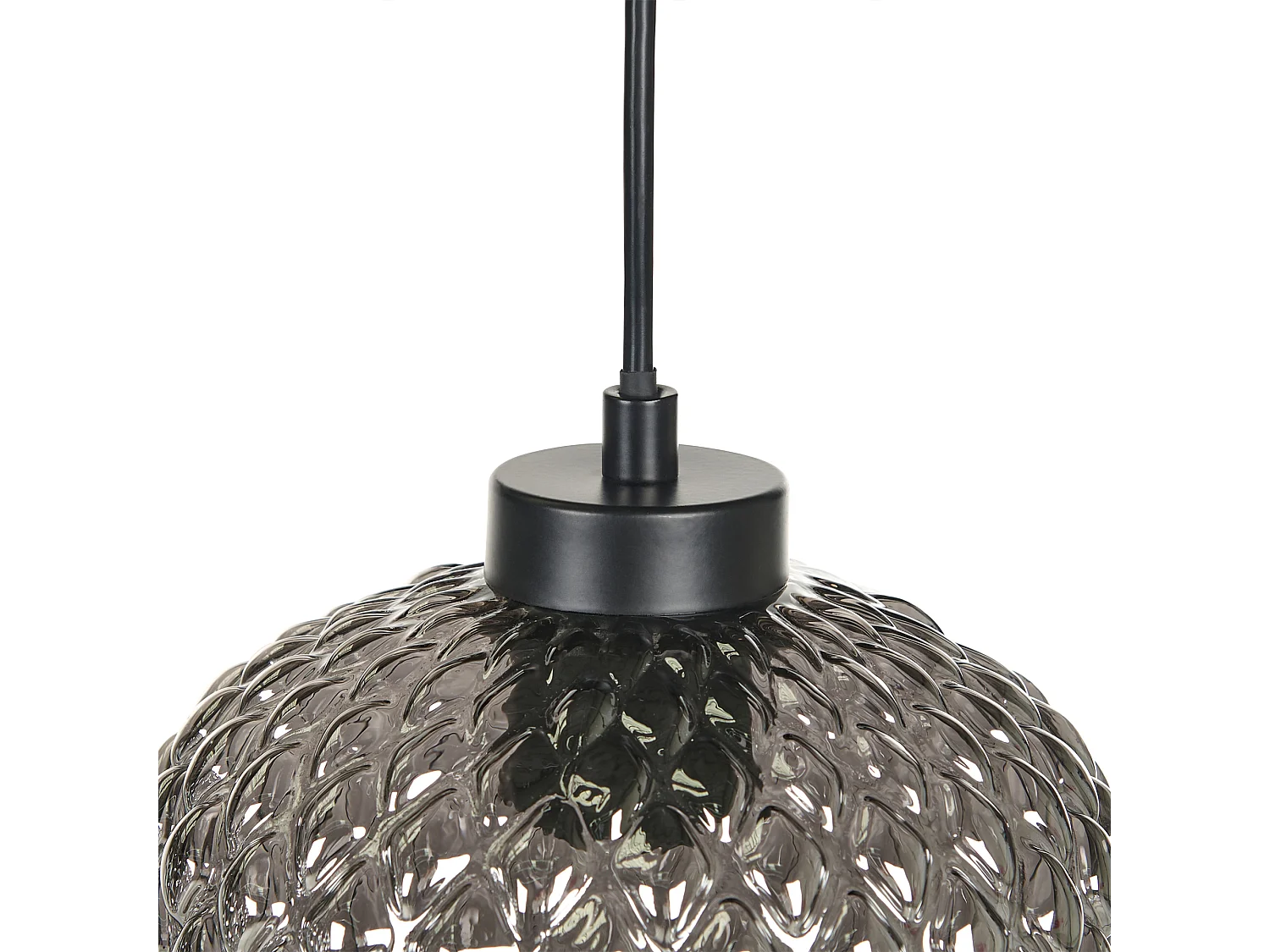 Lampe suspension SHERRY Verre Gris