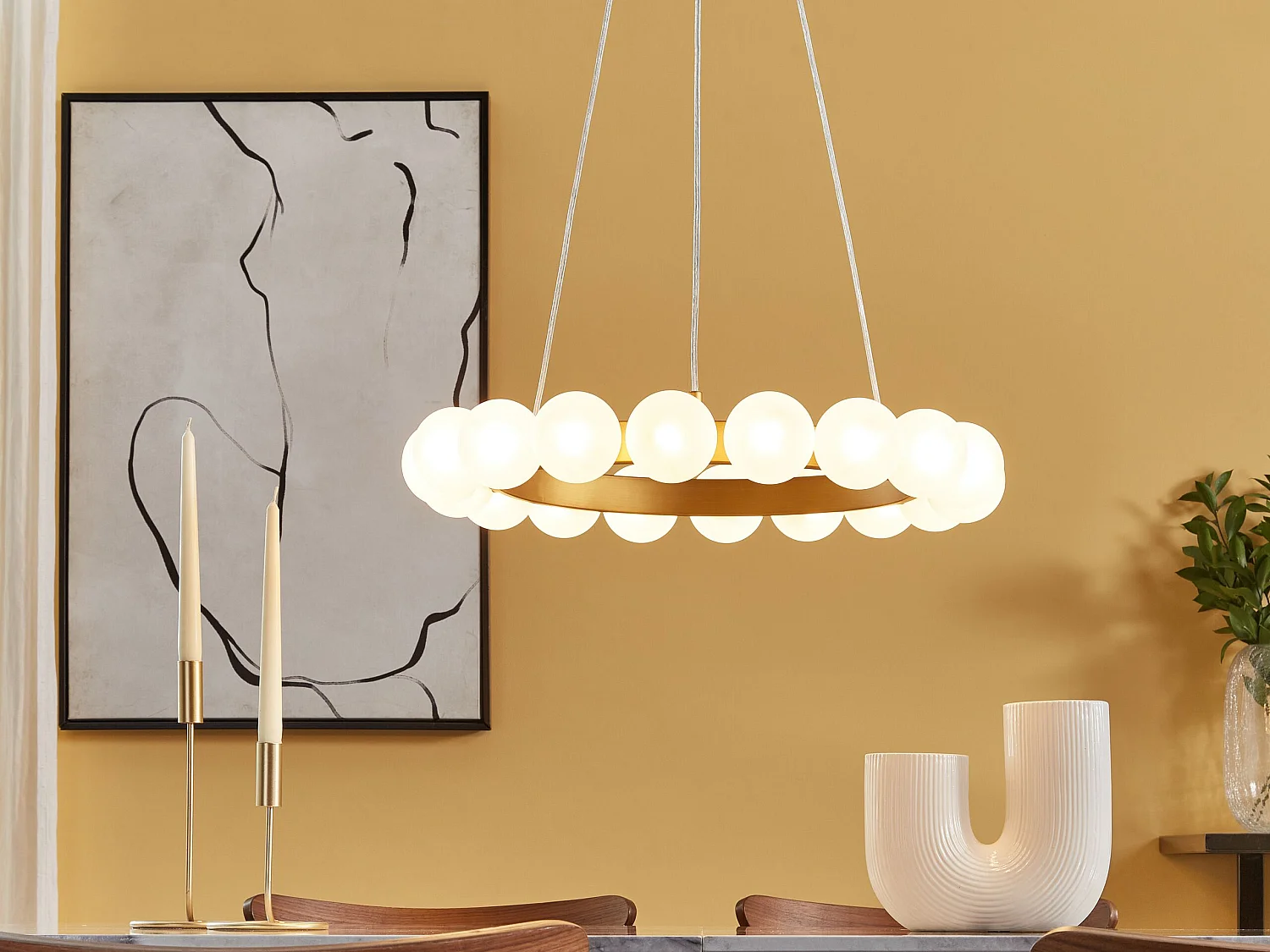 Pendant Lamp GEORGES Metal Gold