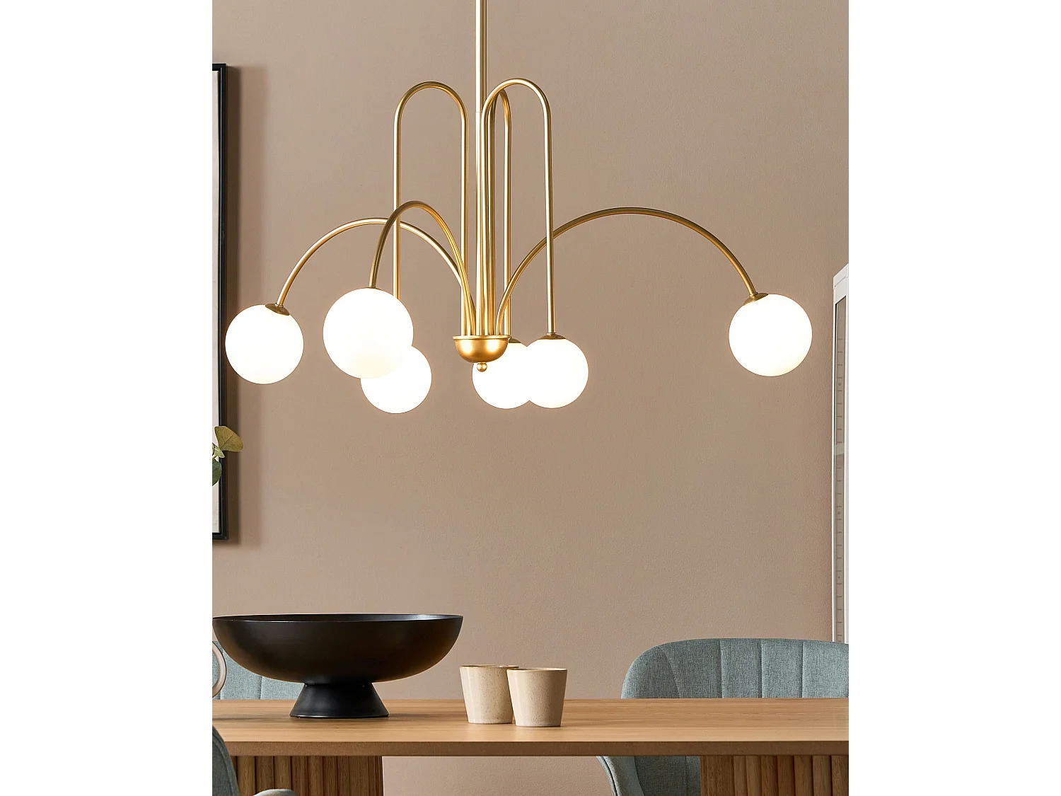 Chandelier FORBES Metal Gold