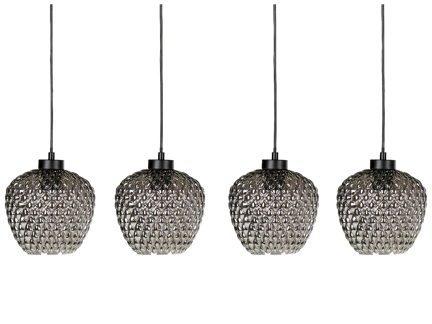 Lampe suspension SHERRY Verre Gris