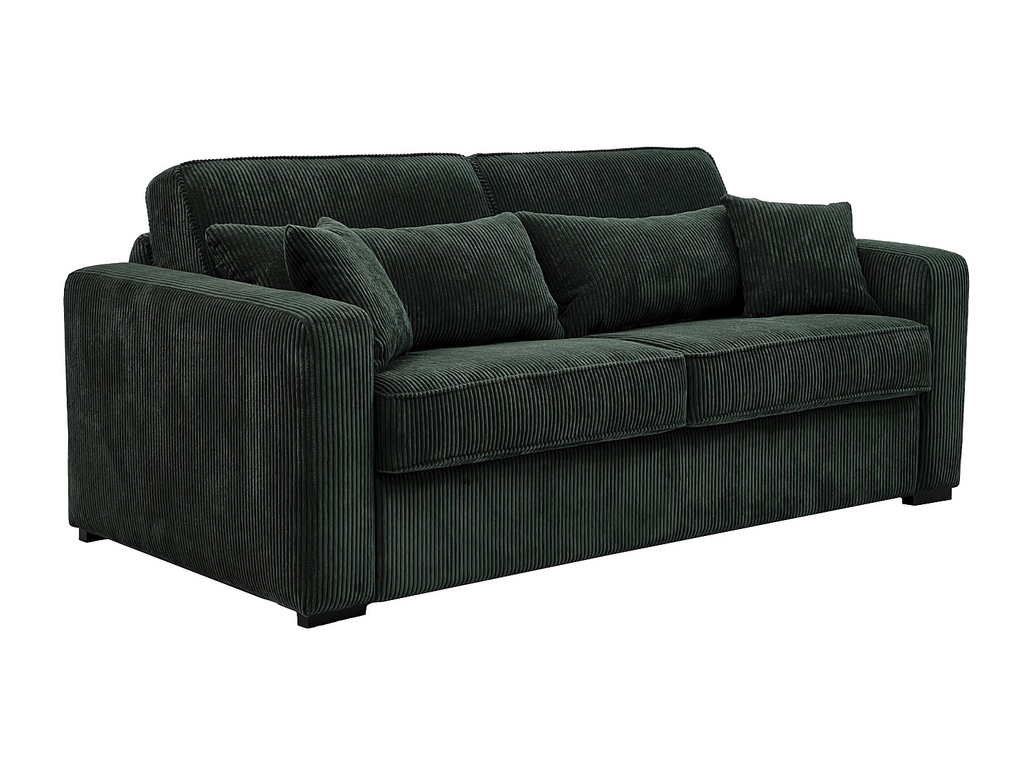 Schlafsofa mit Matratze 4-Sitzer - Liegefläche mit Lattenrost mit breiten L günstig online kaufen