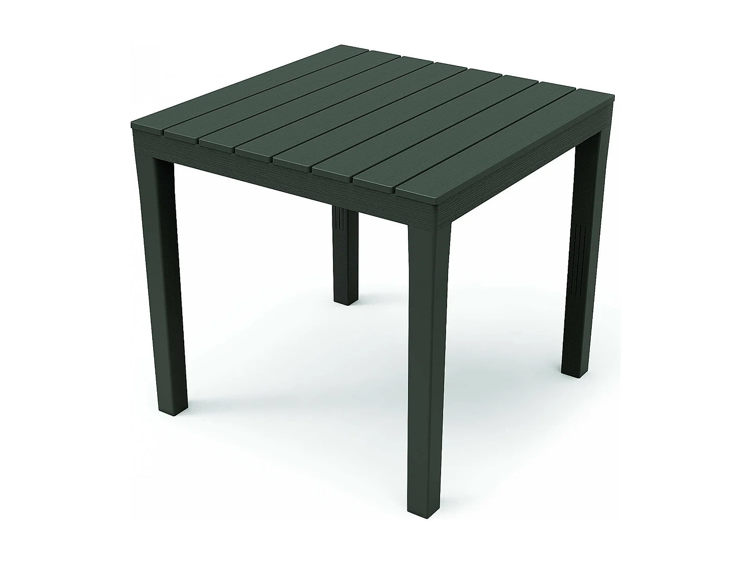 Dmurill buitentafel, Vierkante tuintafel, Vaste salontafel voor binnen en buiten, 100% Made in Italy, 100% Made in Italy, 78x78h72 cm, Antraciet