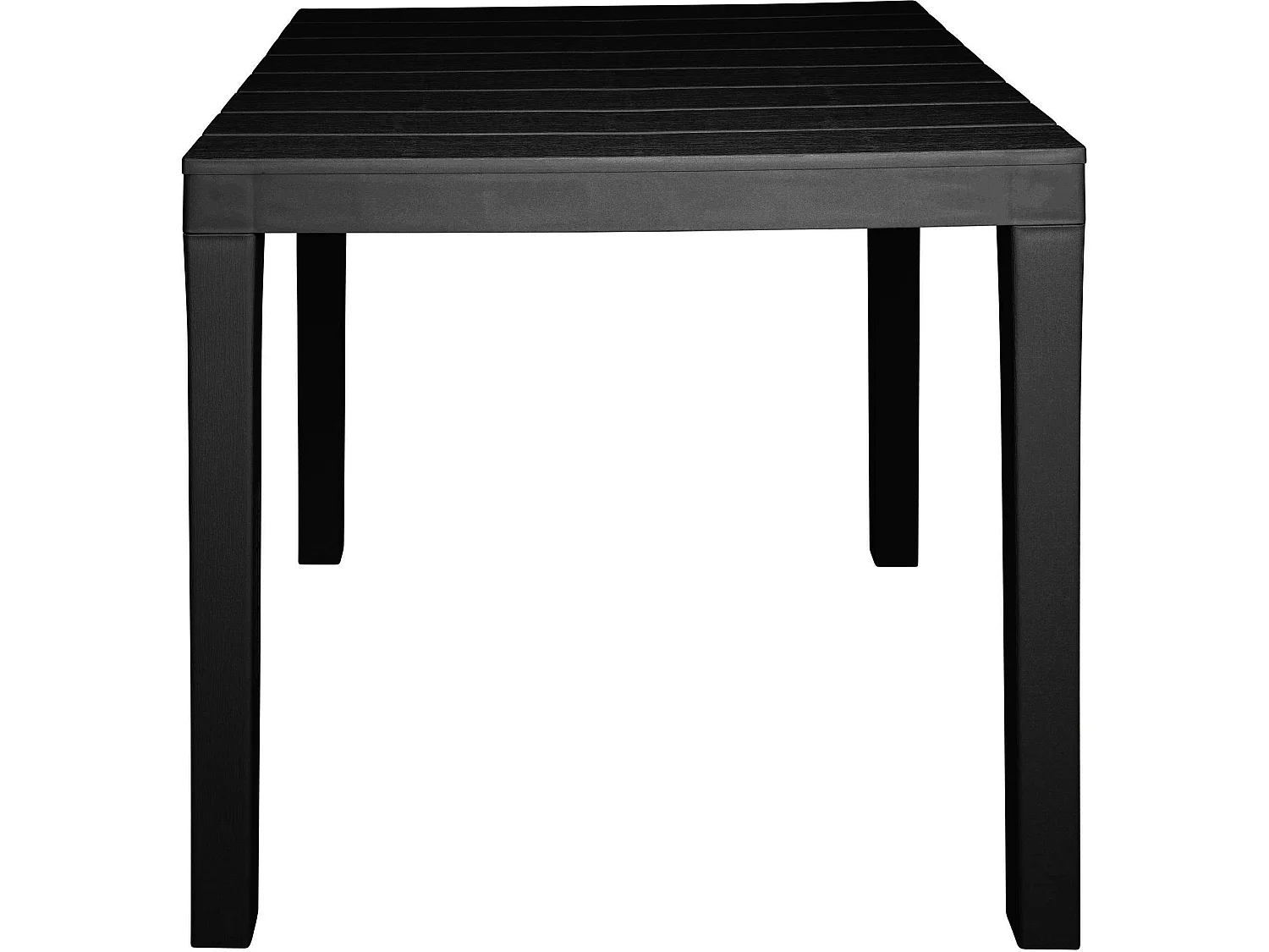 Table d'extérieur Dmurill, Table de jardin carrée, Table basse fixe intérieure et extérieure, 100% Made in Italy, 100% Made in Italy, 78x78h72 cm, Anthracite