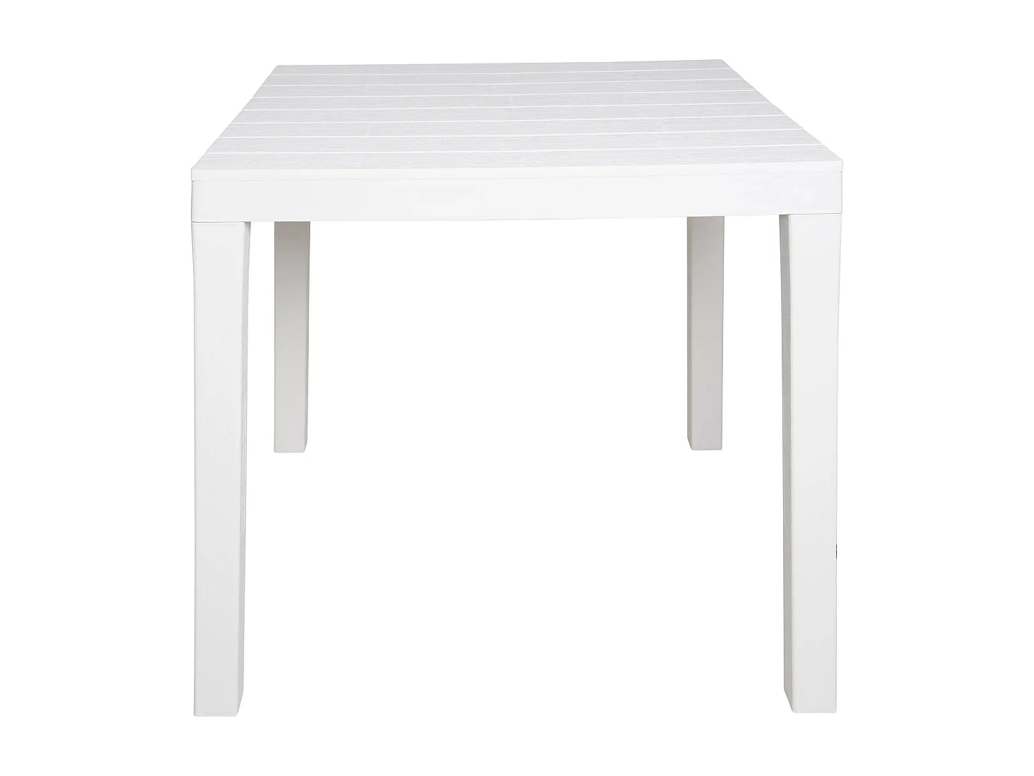 Gartentisch Dmurill, Quadratischer Gartentisch, feststehender Tisch für den Innen- und AuÃŸenbereich, 100 % Made in Italy, 100 % Made in Italy, 78x78h72 cm, WeiÃŸ