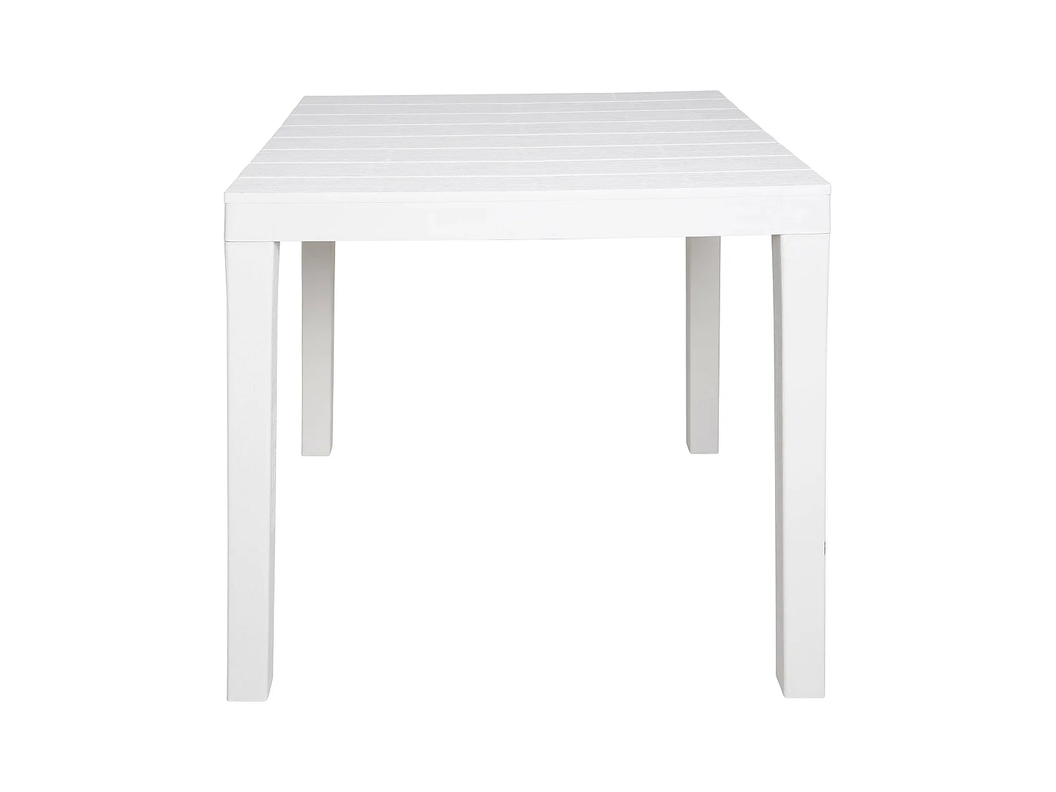 Table d'extérieur Daquilan, Etagère de jardin carrée, Table fixe intérieure et extérieure, 100% Made in Italy, 78x78h72 cm, Blanc