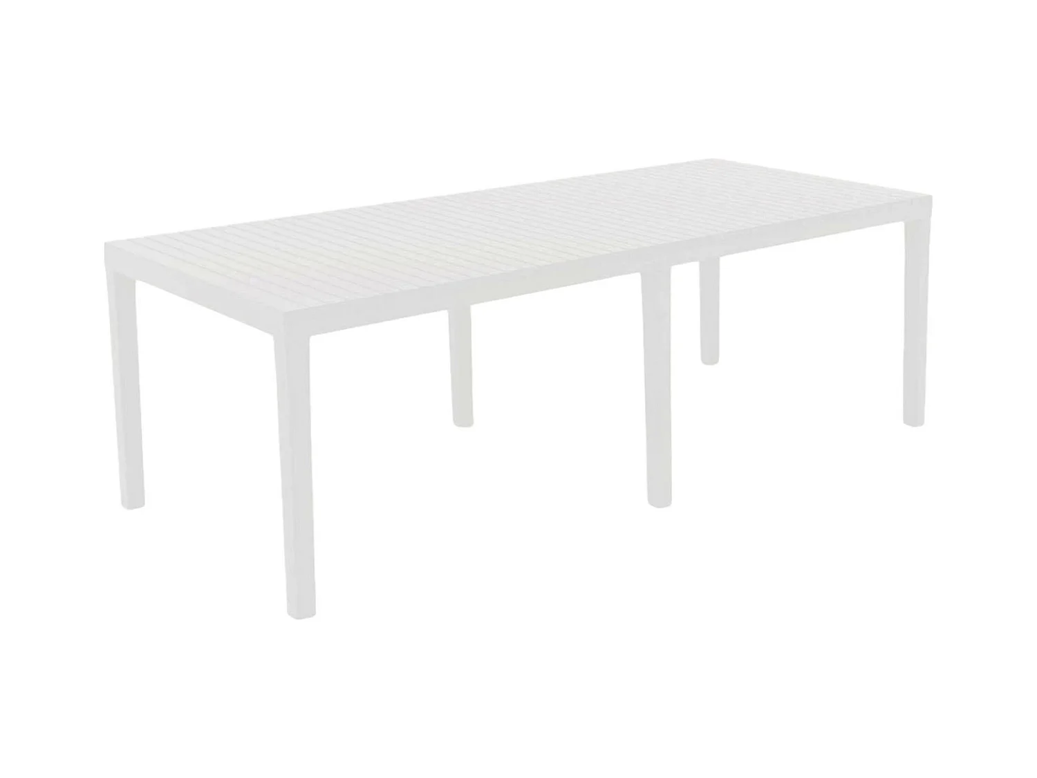 Table d'extérieur Dmica, Table à manger rectangulaire extensible, Table de jardin extensible, 100% Made in Italy, 150x90h72 cm, Blanc