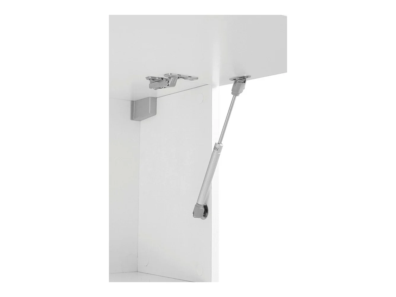 Armário de parede Dghoula, Armário multiuso, Armário de parede, 100% Fabricado na Itália, 180x30h40 cm, Branco brilhante