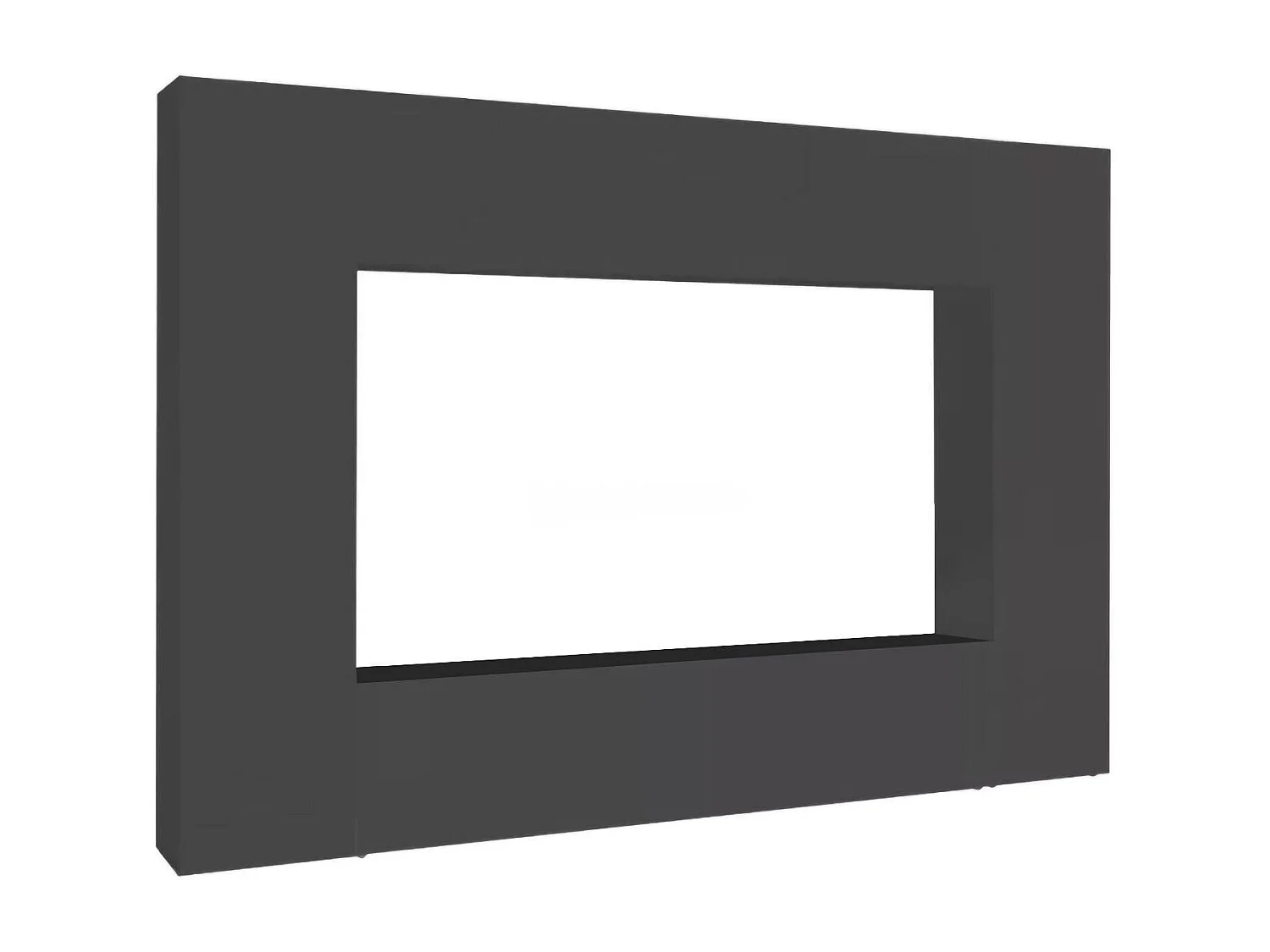 Élément mural Luigi, meuble TV 4 portes, meuble de salon polyvalent, 100% Made in Italy, 260x30h180 cm, Anthracite