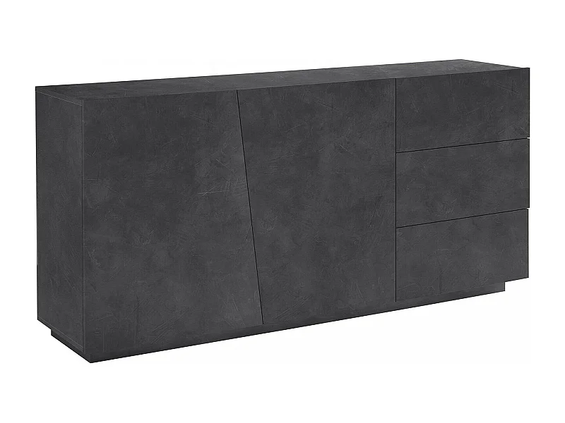 Dmora - Credenza Ariet, cm 180x43h86, Ardesia
