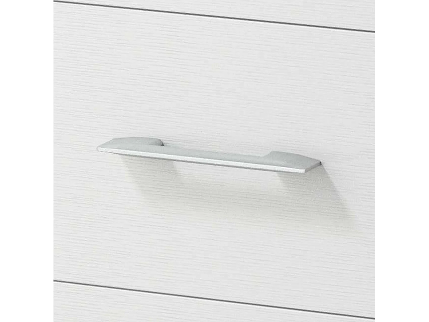 Buffet Dnag, Buffet avec 1 porte et 4 tiroirs, Buffet de salon, Armoire polyvalente avec étagères, 100% Made in Italy, 90x41h87 cm, Blanc et Chêne