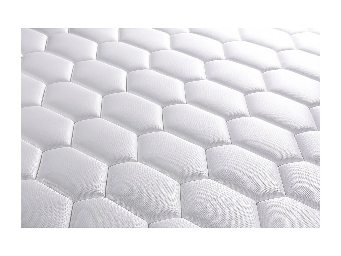 Ensemble 90x190 matelas BOOST ressorts ensachés et mémoire de forme + sommier kit blanc