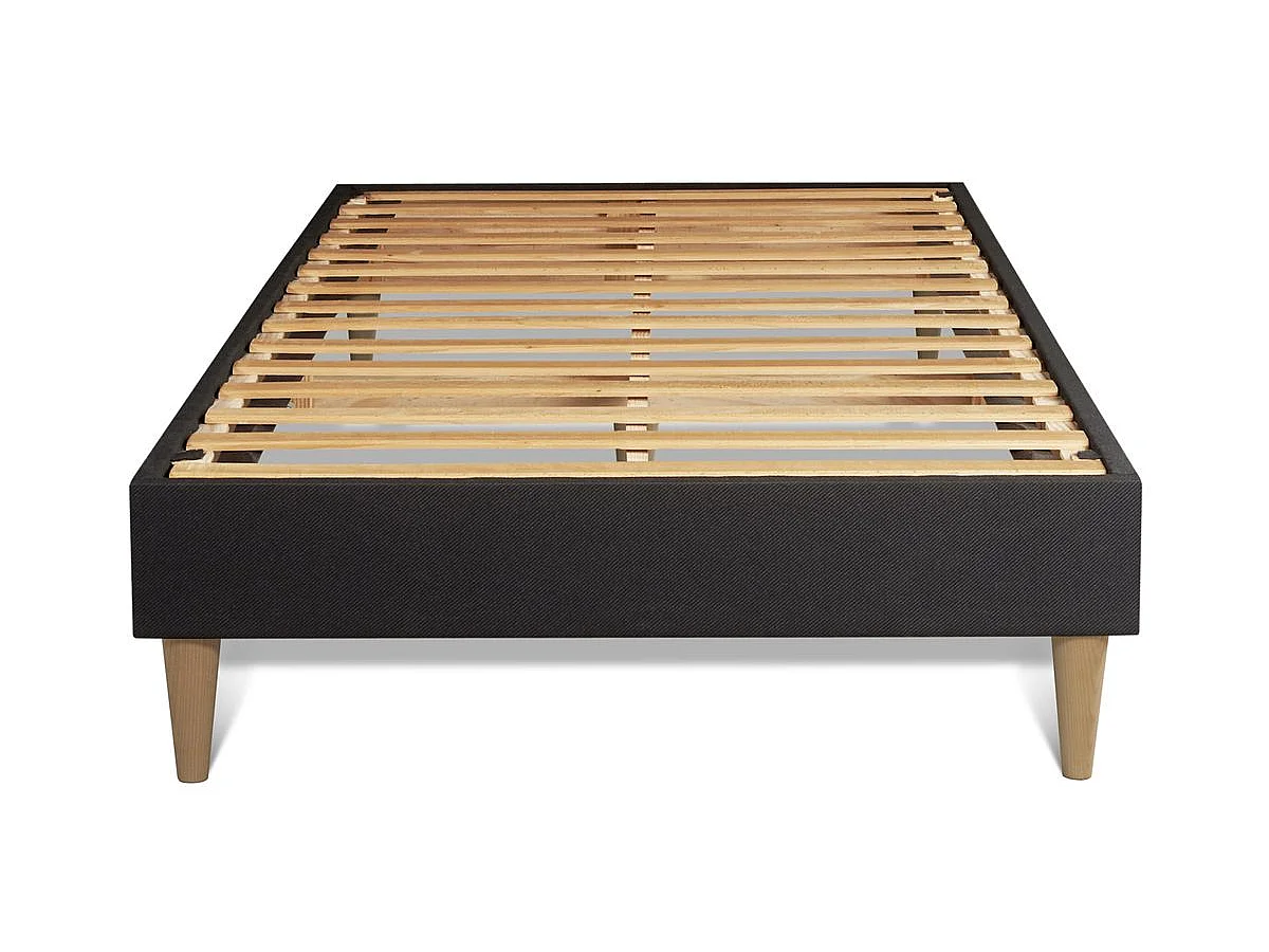 Ensemble 90x190 matelas ACTIVE + sommier kit noir
