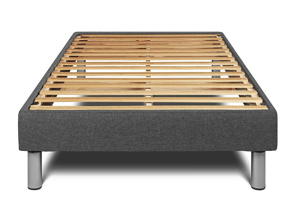 Ensemble VITALSPRING 90 x 200 cm sommier Kit gris