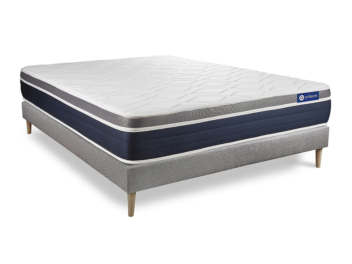 Kit rete e materasso matrimoniale Actimemo confort 200x200cm - Spessore : 26cm- memory foam - Moderatamente rigido