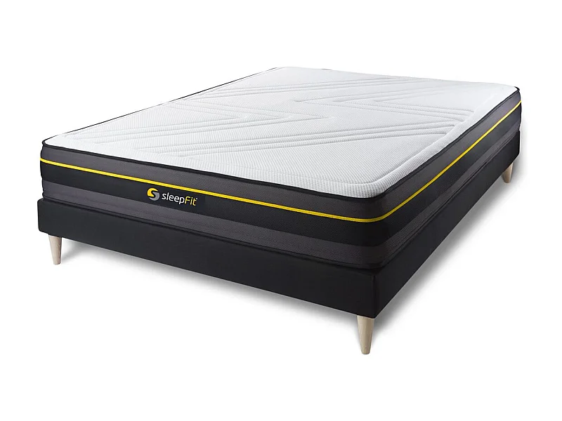 Kit rete e materasso matrimoniale ACTIVE 160x200cm - Spessore : 24cm - memory foam - rigido