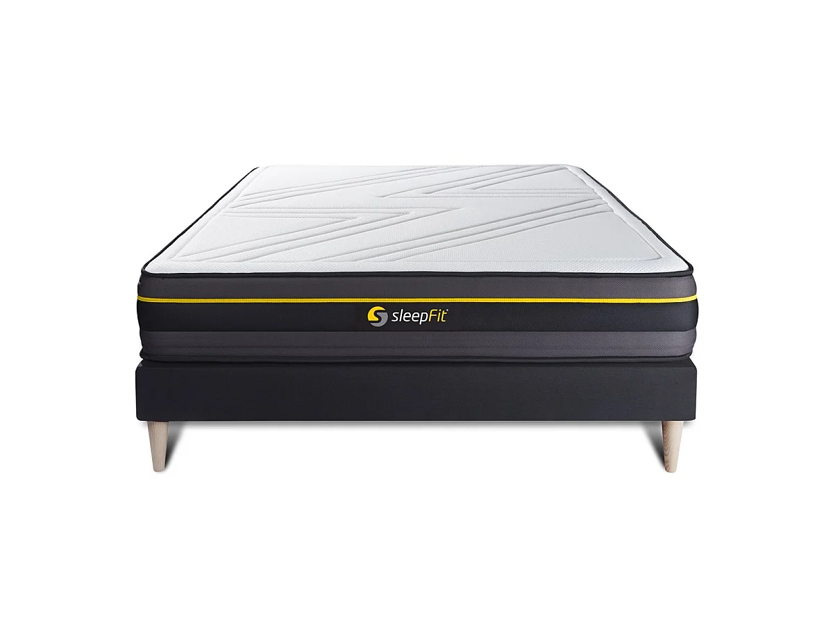 lattenbodem en ACTIVE matras 160x200cm , matrasdikte : 24 cm , traagschuim , stevig, 5 comfortzones