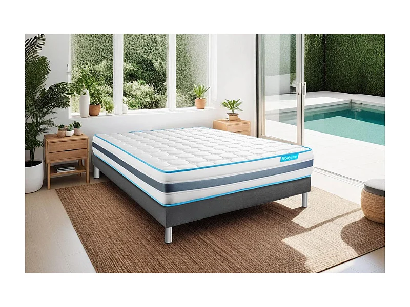 Ensemble BODYZONE 140x190 Ressorts ensachés 3 zones Ultra épaisseur