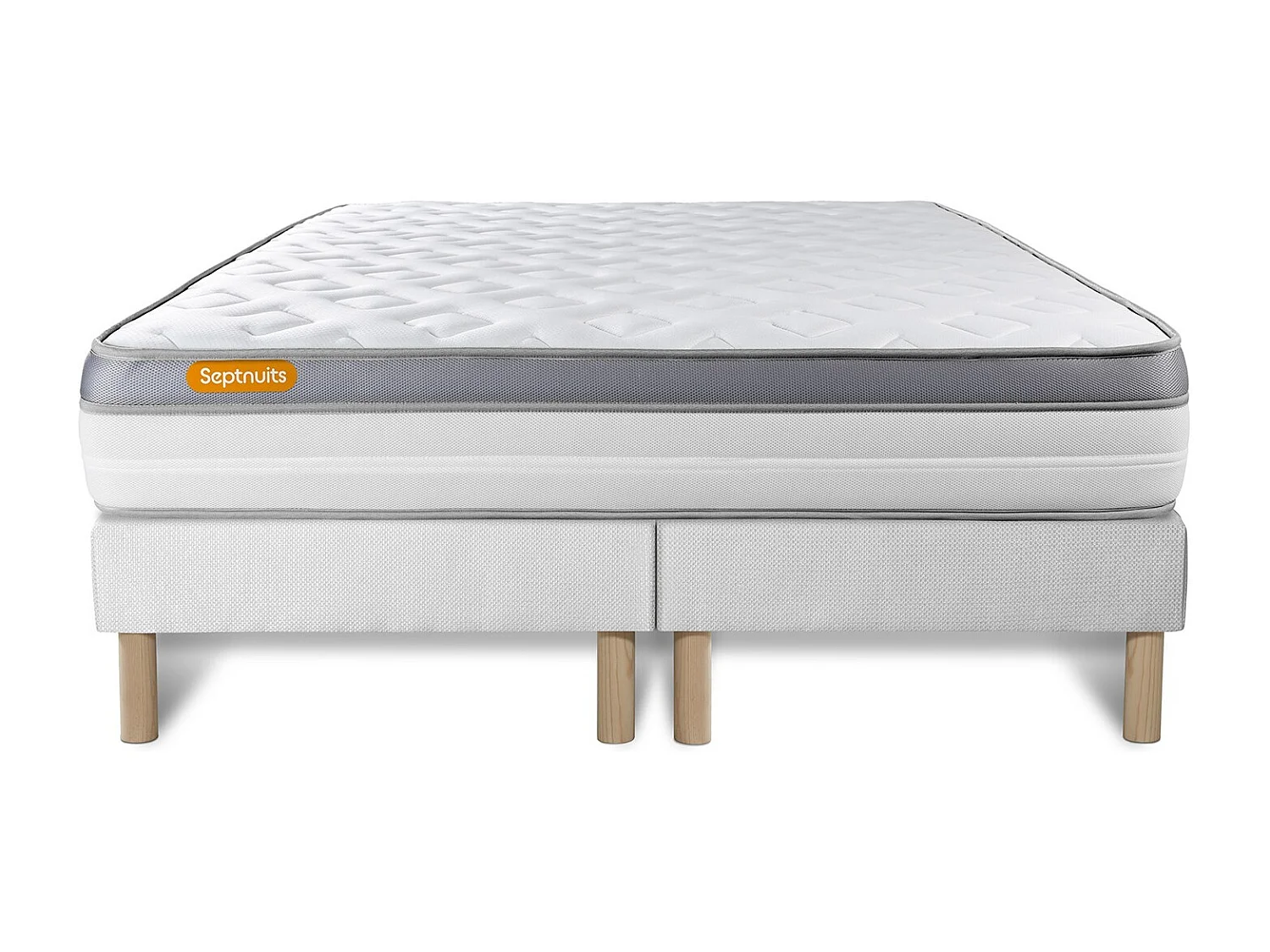 Matelas 160x200 + double sommier 80x200 Memo Zen Mousse à mémoire de forme 5 zones de confort MAXI épaisseur
