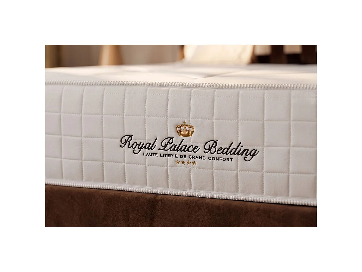 lattenbodem en Windsor matras 90x200 cm , Matrasdikte : 26 cm , traagschuim en pocketveren , gebalanceerd, 5 comfortzones