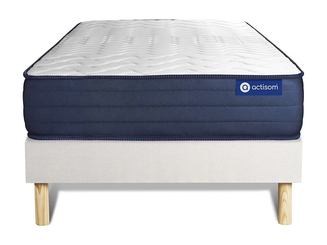 Pack colchón Actilatex life 90x190cm + Somier multiláminas, Látex y espuma viscoelástica, 5 zonas de confort