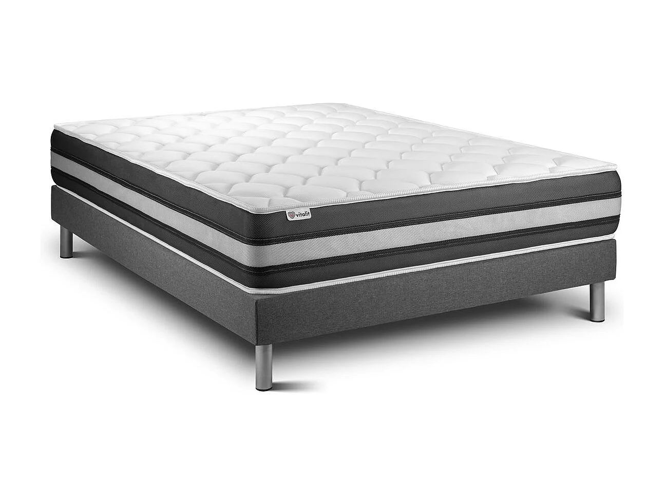 Matras en bodemset 200x200 cm - Vitalspring Zen