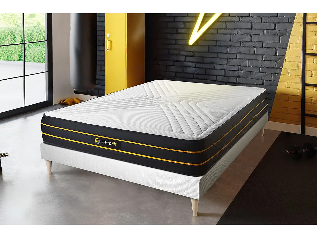 Ensemble sommier + matelas ULTRA micro ressorts ensachés et mémoire de forme 90x200