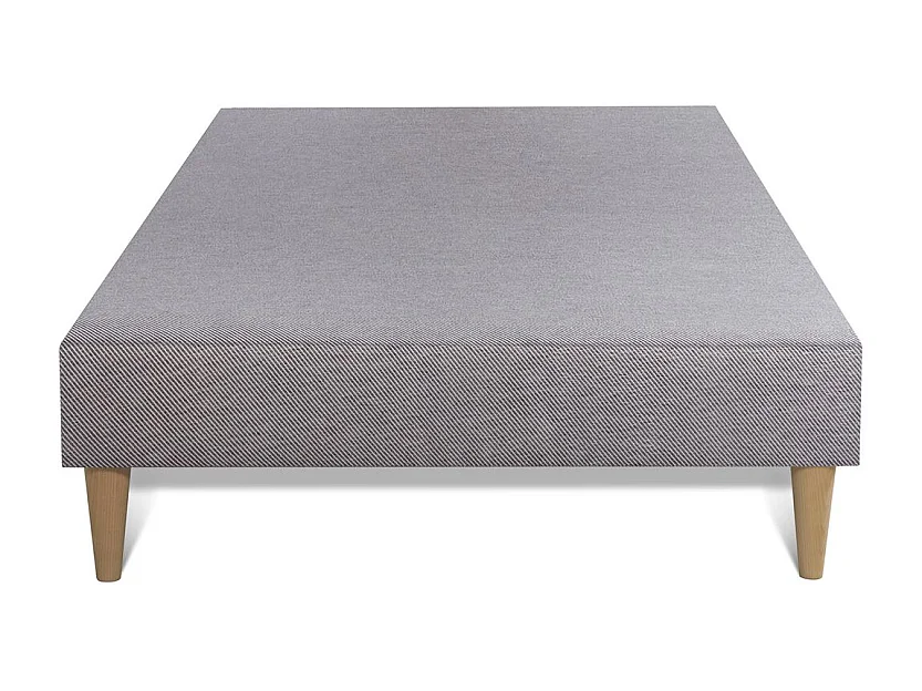 Ensemble matelas Mémoire de forme + sommier gris 90x190 Memo