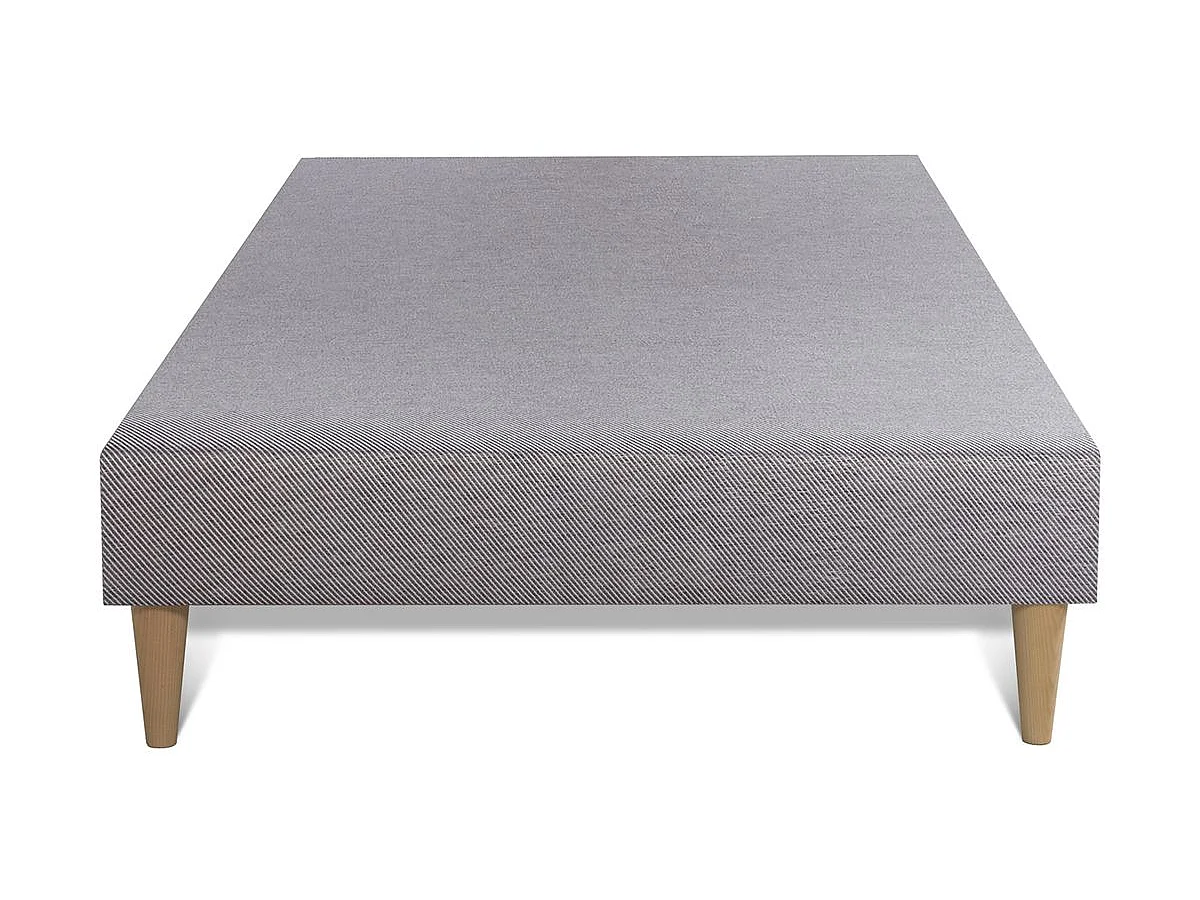 Ensemble matelas Mémoire de forme + sommier gris 90x190 Memo