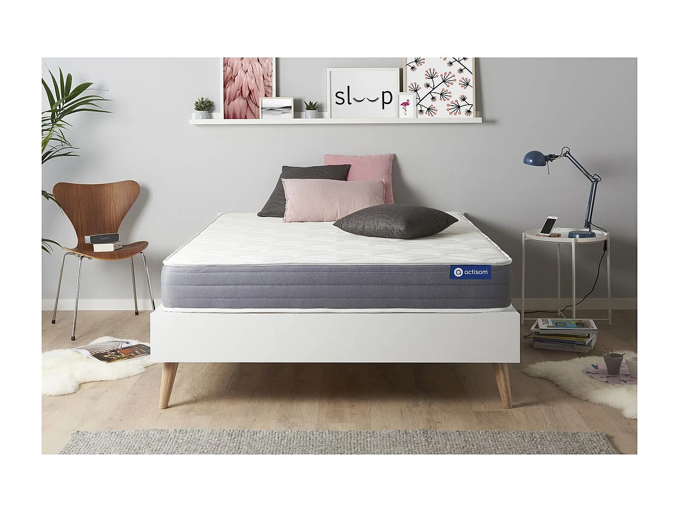 ACTISOM Matelas mémoire de forme 160x200 cm 5zones de confort