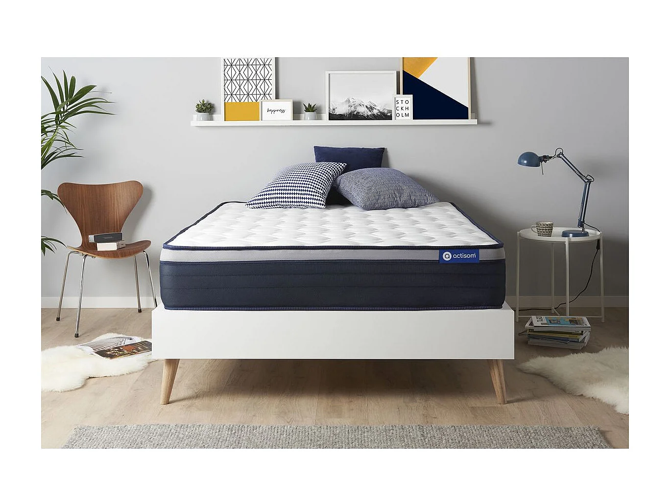 ACTISOM matelas Mémoire de forme ACTIMEMO MAX 140x190 cm Maxi épaisseur 7zones de confort