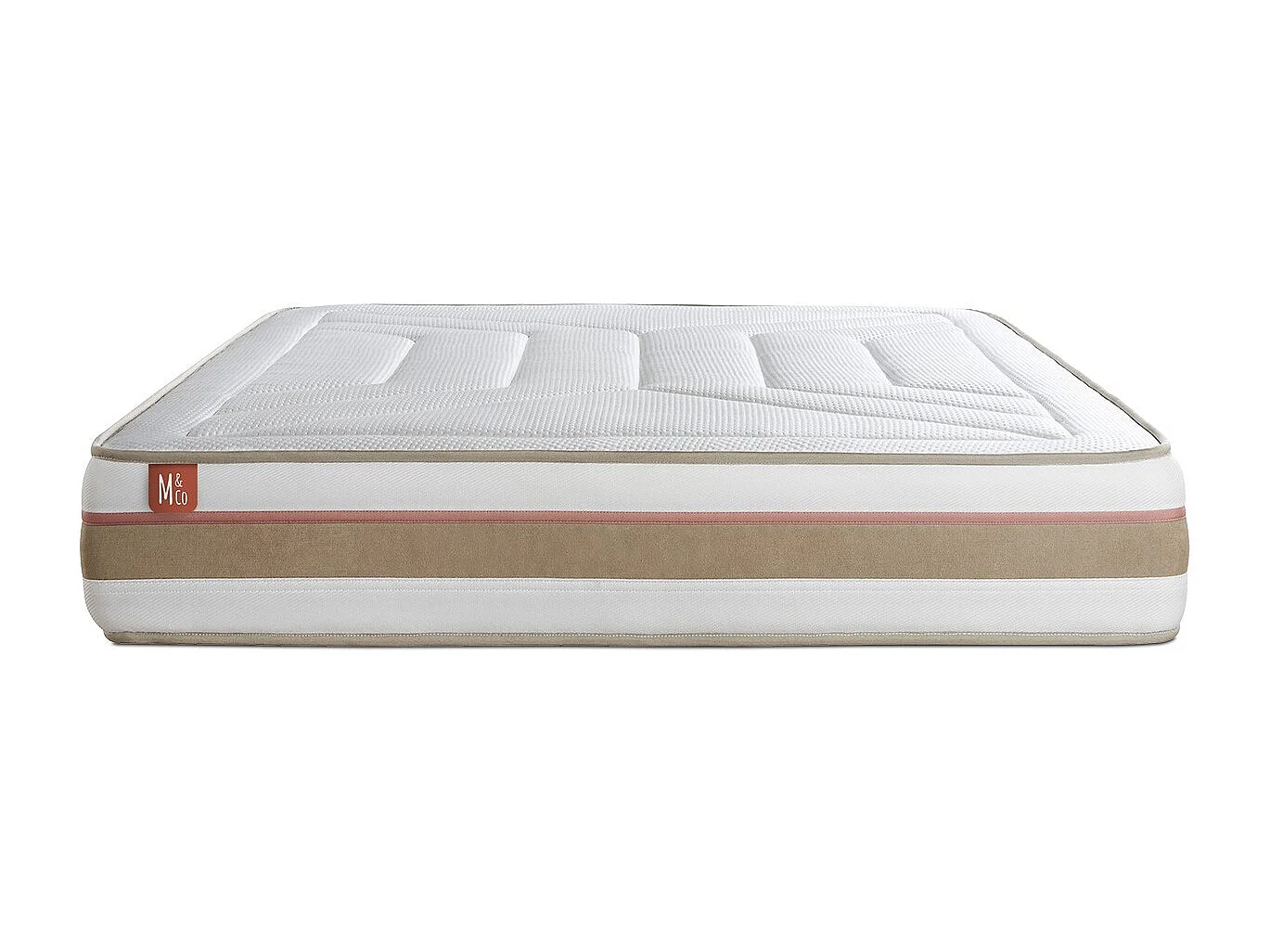 Matelas LE TENDRE 180x200cm Ressorts ensachés + Mémoire de forme 7 zones de confort - Ep. 28cm
